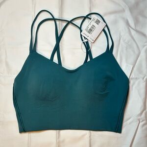 lululemon 
storm teal 
like a cloud longline bra 
size 6 
brand new never worn